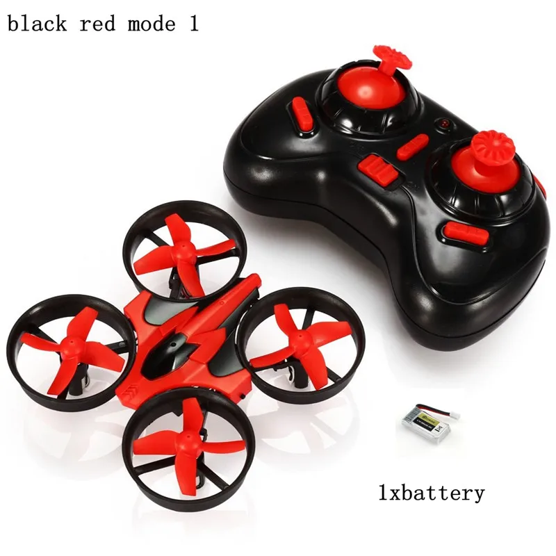 Eachine E010 Мини 2,4G 4CH 6 A xis 3D Безголовый режим функция памяти RC Квадрокоптер RTF RC маленький подарок детские игрушки - Цвет: Red 1battery Mode1