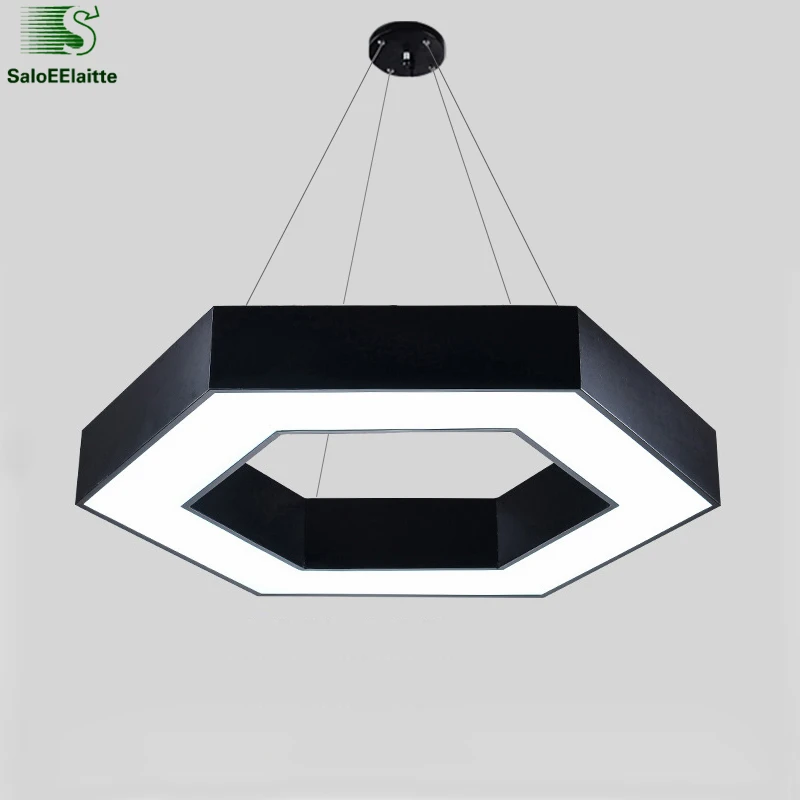 Modern Office Hexagon Led Pendant Light Minimalism Metal Modern Office Hexagon Led Pendant Light Minimalism Metal