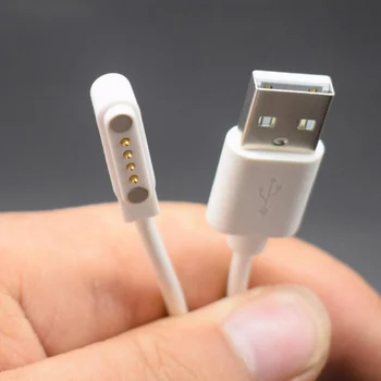 

Universal Charging Cable 60cm 4Pin Magnetic USB Port for Children Smart Watch Q100 Q750 DZ09 Q50 Q90 KW18