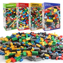 1000 sztuk DIY Building Blocks figurki edukacyjne kreatywne kompatybilne z marek cegły zabawki dla dzieci dzieci prezent urodzinowy
