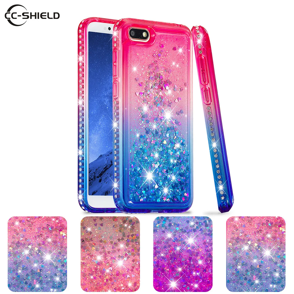 

Quicksand Case for Huawei Y5 Y 5 Prime 2018 DRA-LX2 DRA-L22 DRA-L21 Jewelled Phone Case for Huawei DRA LX2 L22 L21 Soft Cover