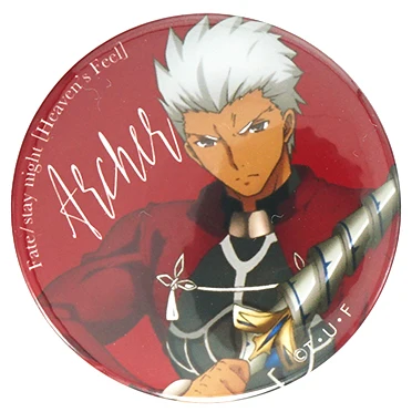 Fate Stay Night Аниме Фигурка широу эмия Рин Тосака лучник Сакура Мату ку чулаинн Gilgamesh металлический значок брошь булавки - Окраска металла: 06 Archer Emiya