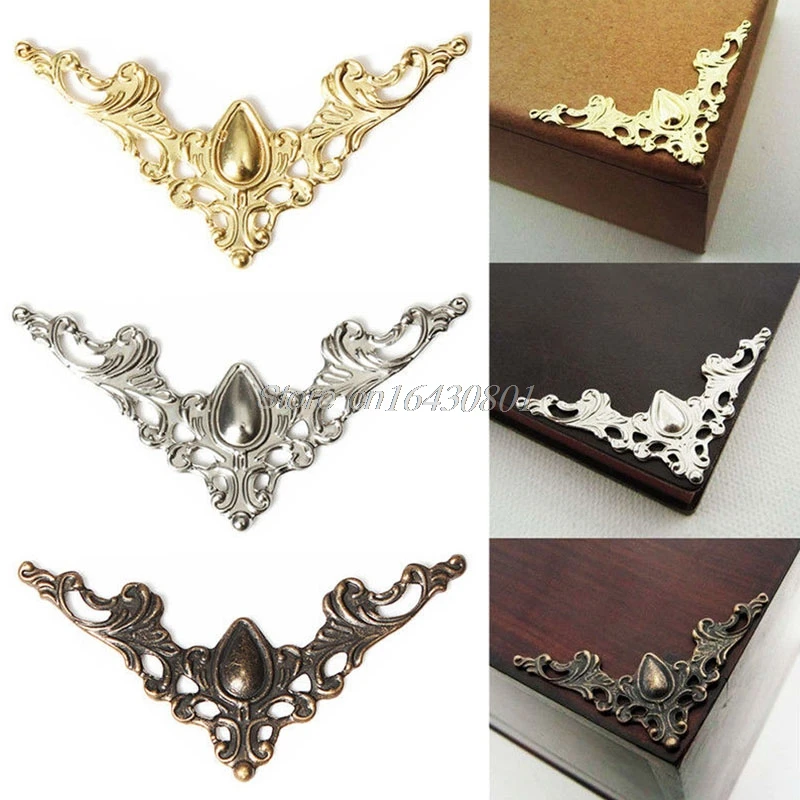 10 قطعة هدية الالبومات كتاب سكرابوكينغ المجلدات واقيات زوايا البرونزية لهجة S08 هبوط السفينة