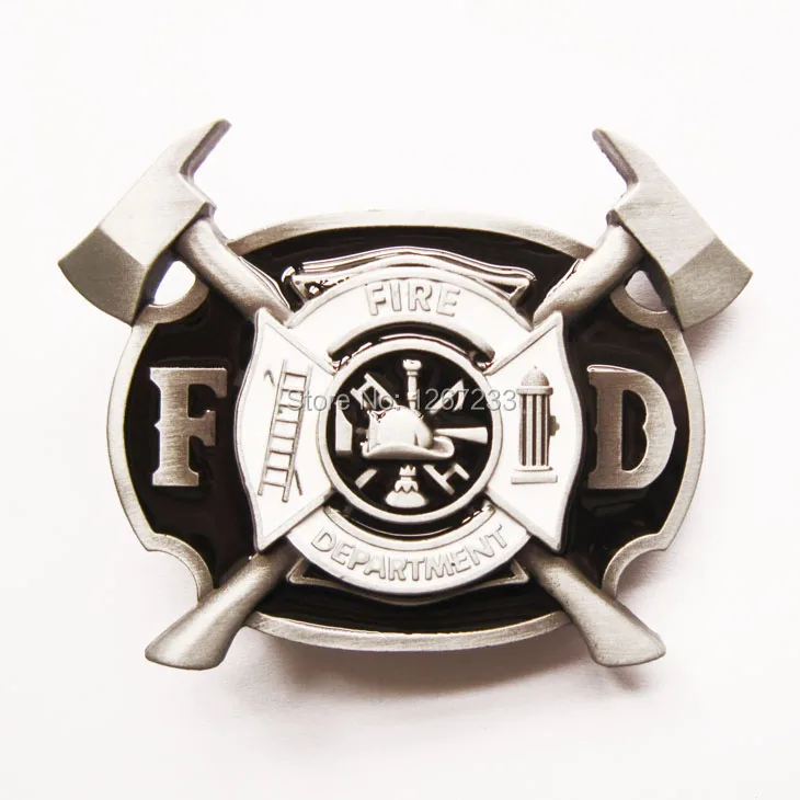

Jeansfriend New Men Belt Buckle Firefighter FD Cross Belt Buckle also Stock in US