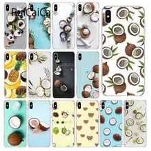 Ruicaica фруктовый кокос в синем небе Summe Мягкий силиконовый чехол для телефона, чехол для Apple iPhone 8 7 6 6S Plus X XS MAX 5 5S SE XR