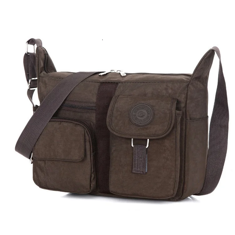 Роскошная брендовая сумка, Повседневная сумка-мессенджер, Диагональная Сумка на плечо, унисекс, высокое качество, маленькая школьная сумка, сумка на одно плечо - Цвет: Brown Handbag
