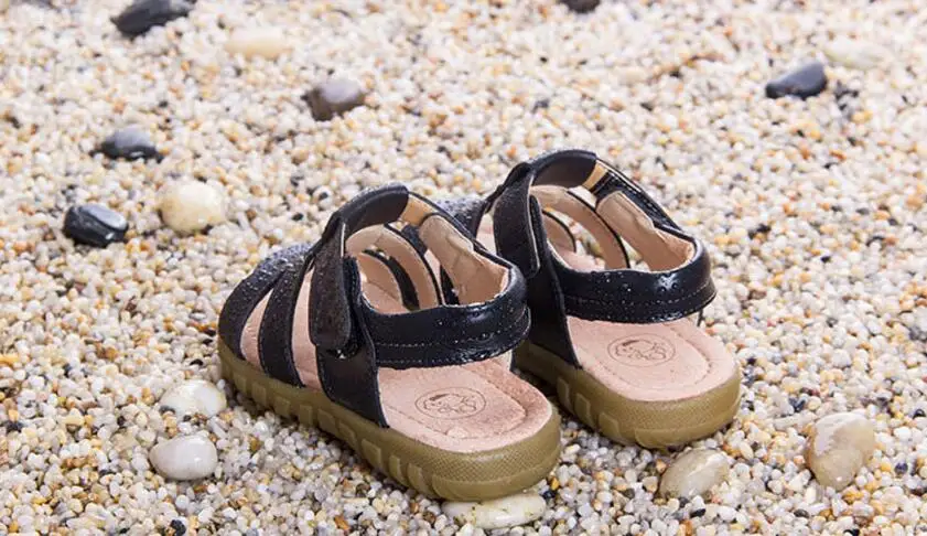 Children's genuine leather sandals-20