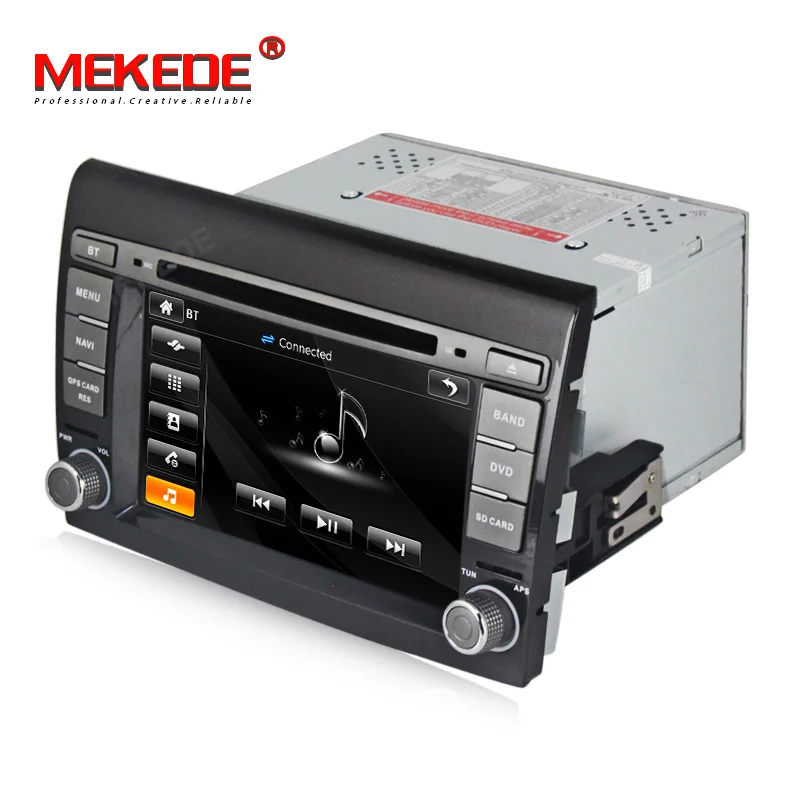 Cheap MEKEDE Car Multimedia Player GPS 2 Din Stereo System For Fiat/Bravo 2007-2012 for Radio am fm  USB 1080p 3