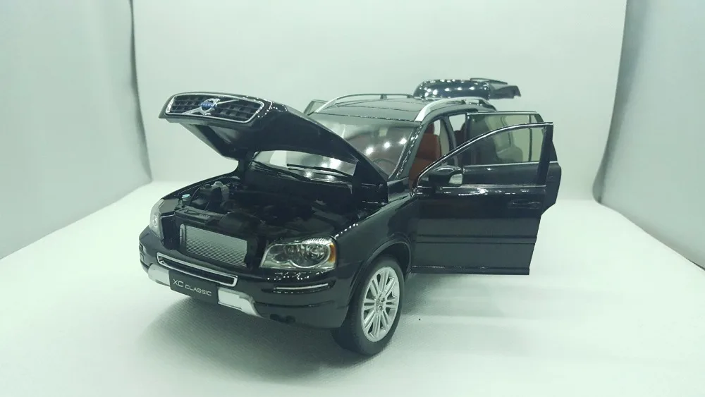 1:18 литья под давлением модель для Volvo XC90 XC классический черный Внедорожник сплав игрушечный автомобиль миниатюрная коллекция подарки XC 90