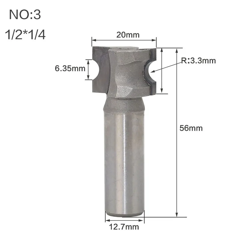 1 шт. 1/" 1/4" хвостовик вогнутый радиус фрезы Карбид Вольфрама круглый Пазовая коробка фрезы для дерева фрезы