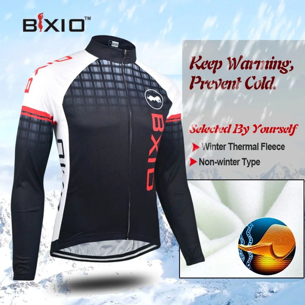BXIO Зимняя Теплая Флисовая велосипедная майка наборы супер теплая велосипедная одежда Pro черная велосипедная майка Ropa Ciclismo Invierno 012