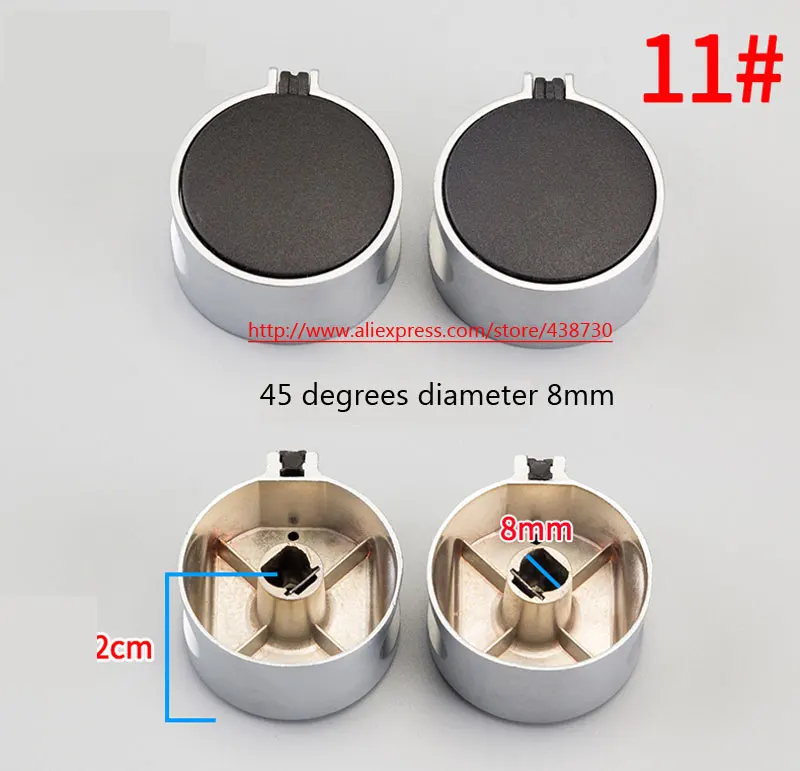 1 пара переключатель зажигания природного газа/кнопка из цинкового сплава/металлическая ручка газовой плиты/Аксессуары для плиты с универсальная рукоятка переключателя - Цвет: 11