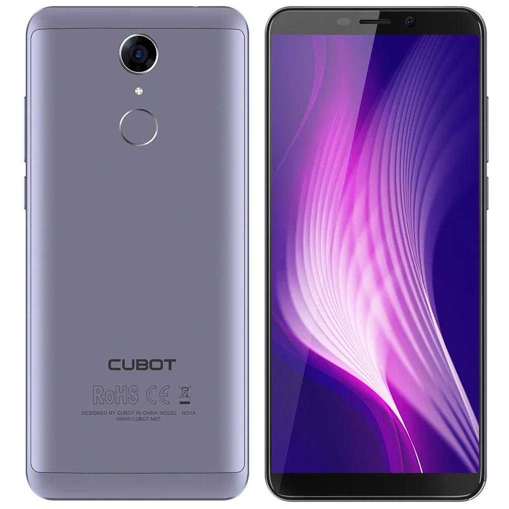 CUBOT Nova 4G 5,5 дюймов HD 18:9 экран мобильный телефон Android 8,1 MT6739 четырехъядерный 3GB+16GB 13MP+8MP камерасмартфон