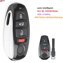 Keyecu Smart Remote ключ 315 МГц брелок для Volkswagen Tou areg 2011- с PCF7945A чип с аварийным ключом 7P6 959 754 IYZVWTOUA