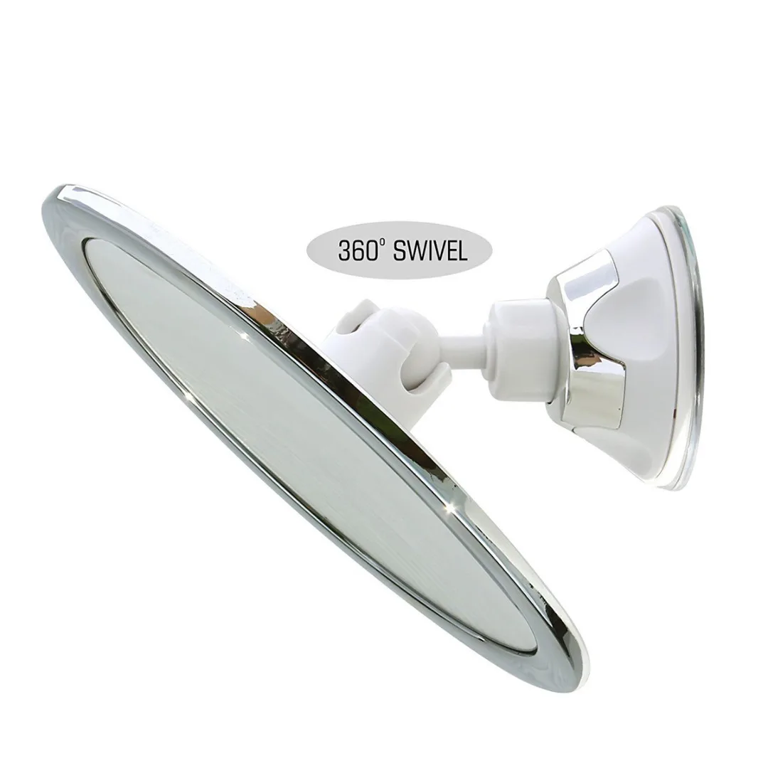 New 360 Degrees Rotation Fogless Suction Cup Shower Shave Make Up Fog Free Mirror