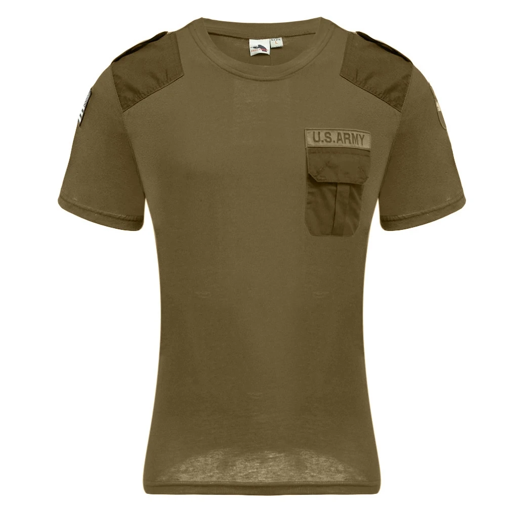 Summer Coolmax Tactical Camouflage T Shirt Men Breathable Quick Dry US Army Combat T Shirt 