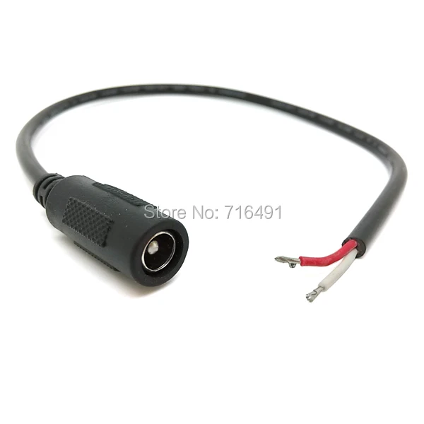 

10pcs/lot 12V DC Power Pigtail Male 5.5*2.1mm Cable Plug Wire For LED Strip Light CCTV Security Camera