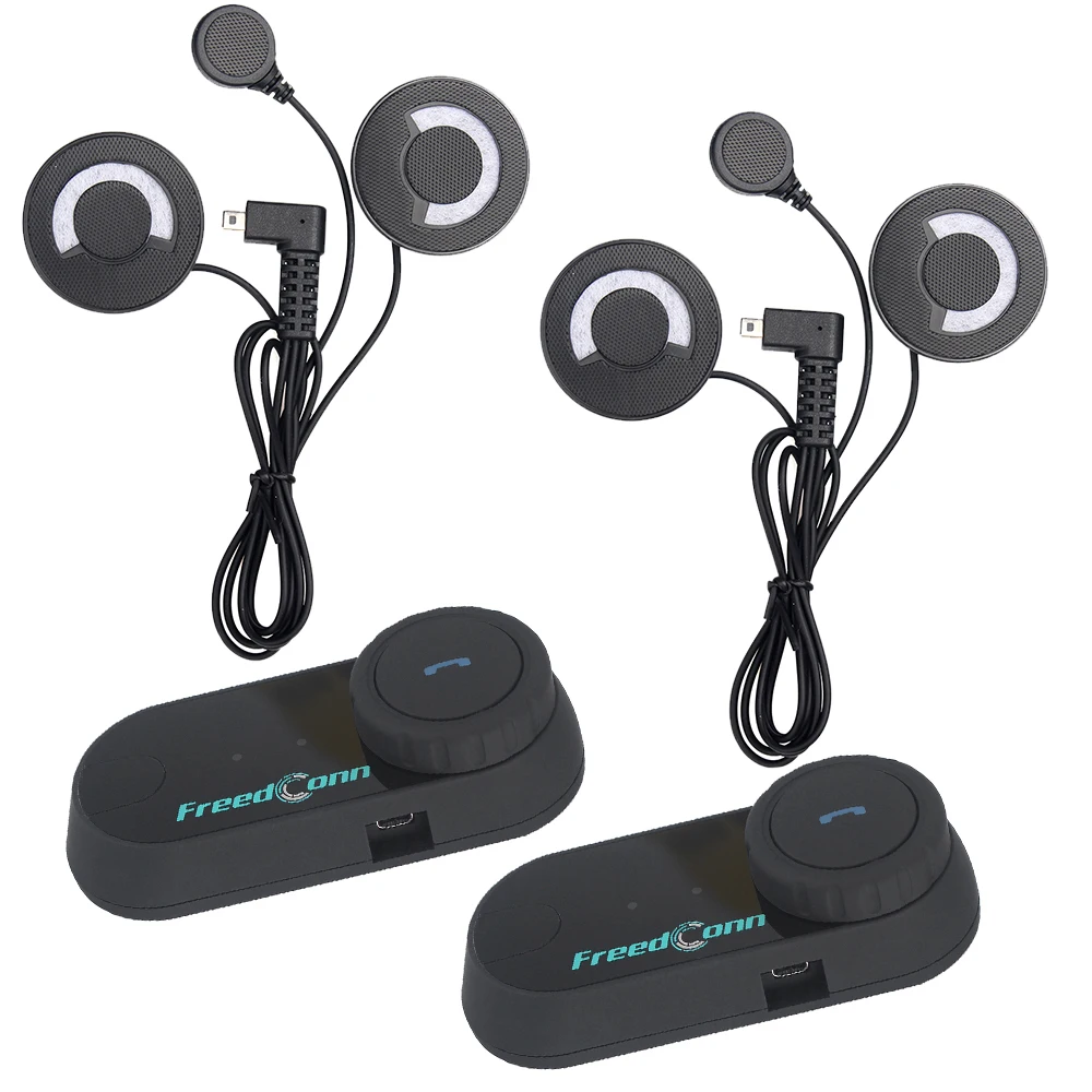 2 шт. FreedConn оригинальный FM Интерком 100 м Bluetooth мотоциклетный шлем T COM OS Interphone