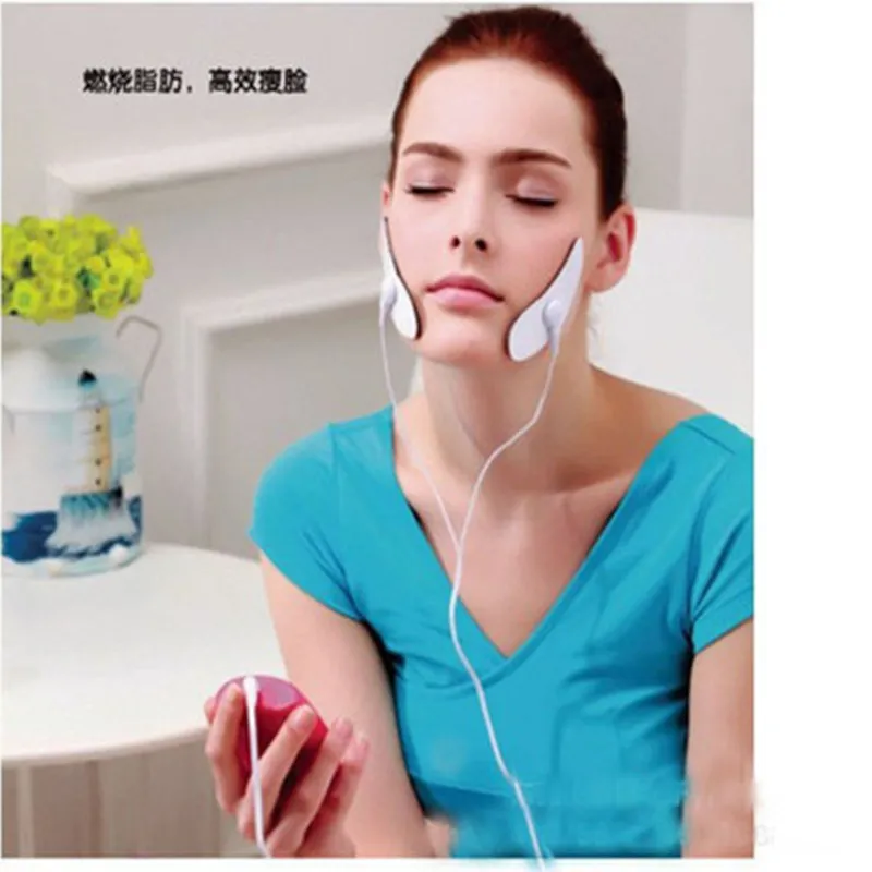 

Electric Mini Face Slimming Pad Lifting Adjustable Silicone Firming Pads Point Massage Patch Lose Weight