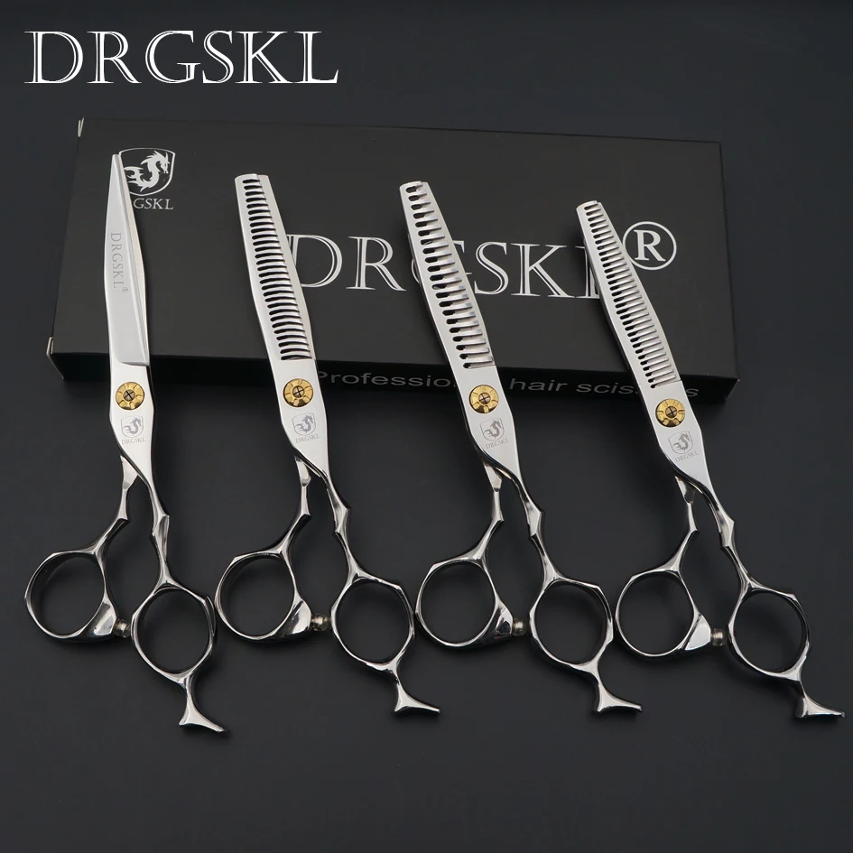 [DRGSKL] Новые Профессиональные филировочные ножницы для волос, парикмахерские ножницы, 6,0 срезанные ножницы для волос, высокое качество - Цвет: suit