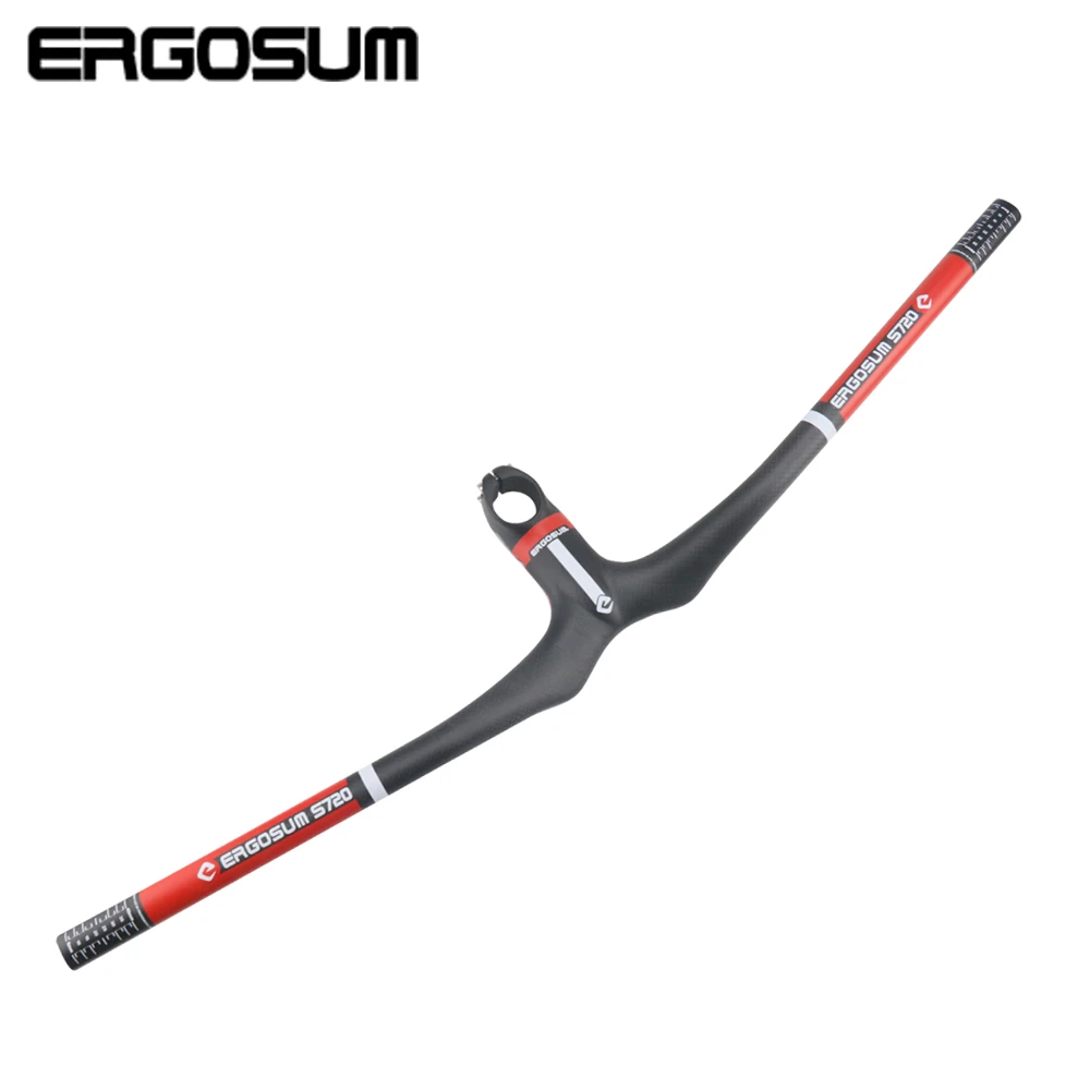 ERGOSUM Bike Carbon Stuur MTB Geïntegreerde Riser Stuur En Stuurpen Rood 3  K Matte Carbon Fibre MTB Sturen|bike carbon handlebar|mtb handlebarcarbon  handlebar - AliExpress
