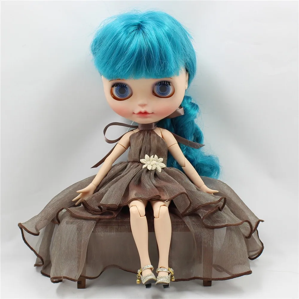 Neo Blythe Doll Chiffon Dress with Flower 9