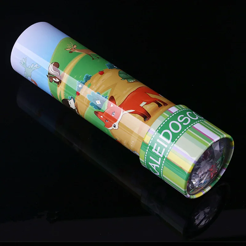 Cartoon Animals Metal appearance Rotating Kaleidoscopes Colorful World Preschool Toys Best Kids Gifts Style Random PIN