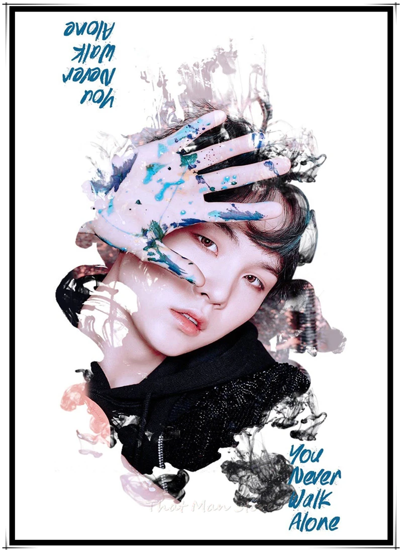 Kpop bangtan boysPoster наклейки на стену с четким изображением, украшение для дома, хорошее качество, принты, бумага с белым покрытием, для домашнего творчества, бренд без рамки