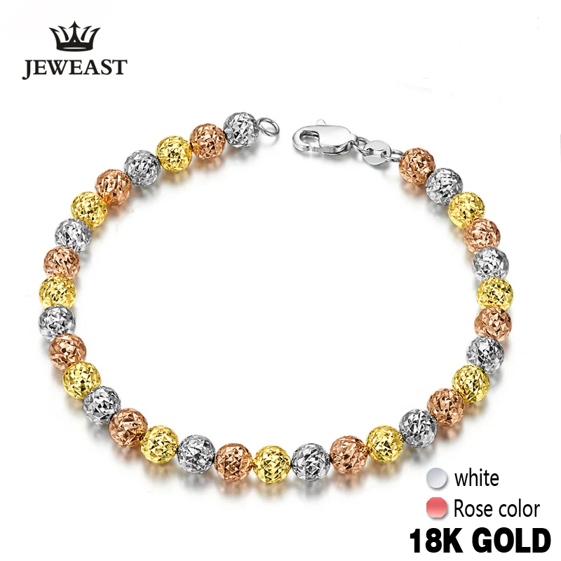 

JEWEAST 2017 18K Three Gold Bracelet New Gold Bracelet Fashion and Fine Jewelry for Wedding&Engagement Ceremon Diamond-Jewelry