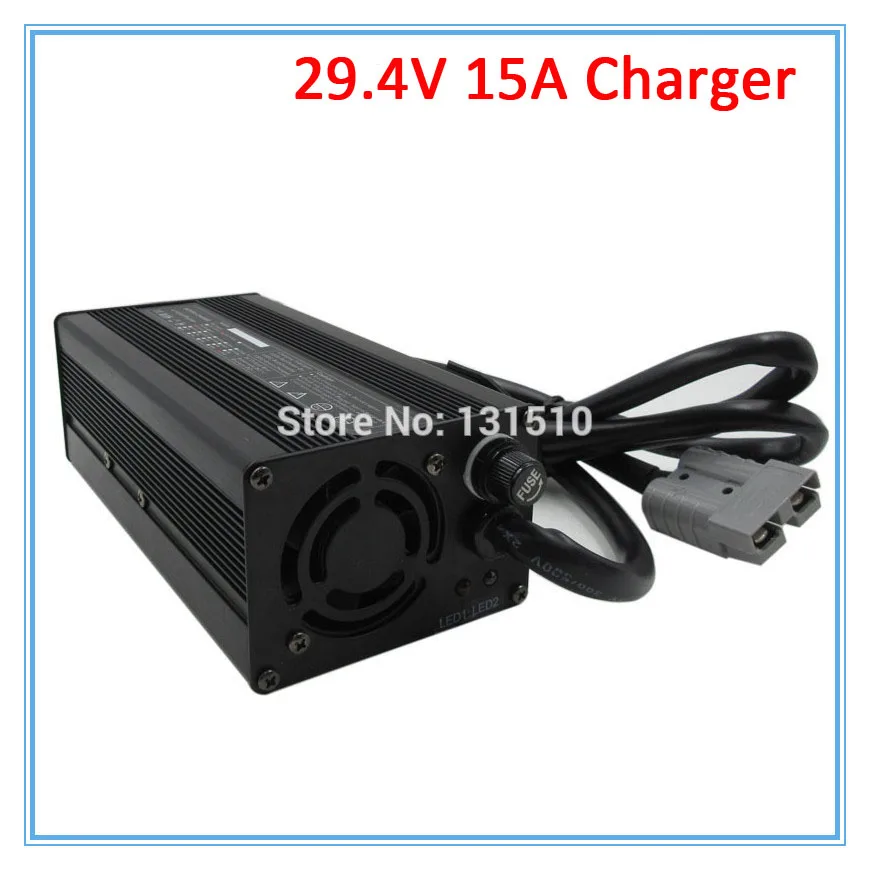 

24V 15A Charger Output 29.4V 15A li-ion battery charger 24V Battery charger For 7S 24V lithium battery