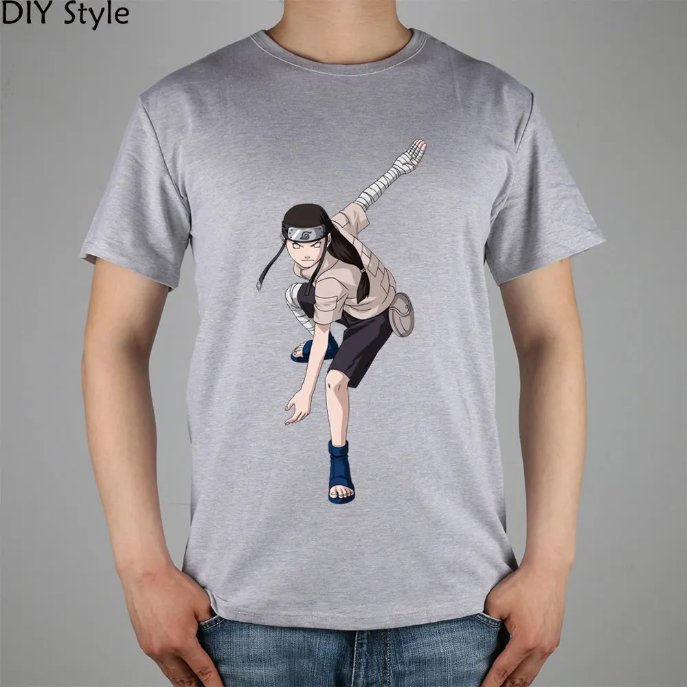 Мужская футболка с коротким рукавом принтом Наруто Ning times Hyuga Neji 2|brand t shirt men|t ment men