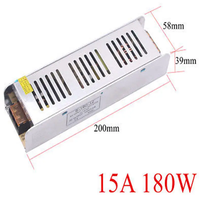 12V светильник ing трансформатор 5A-30A импульсный источник питания 60 Вт 120 Вт 150 Вт 200 Вт 250 Вт 360 Вт светодиодный адаптер для светодиодных лент светильник