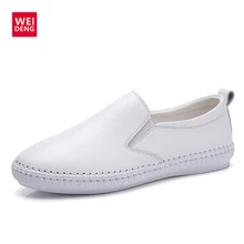 Weideng/ г.; летние женские кроссовки на плоской подошве; балетки; Туфли-оксфорды на плоской подошве; слипоны; лоферы; Повседневная однотонная обувь с перфорацией