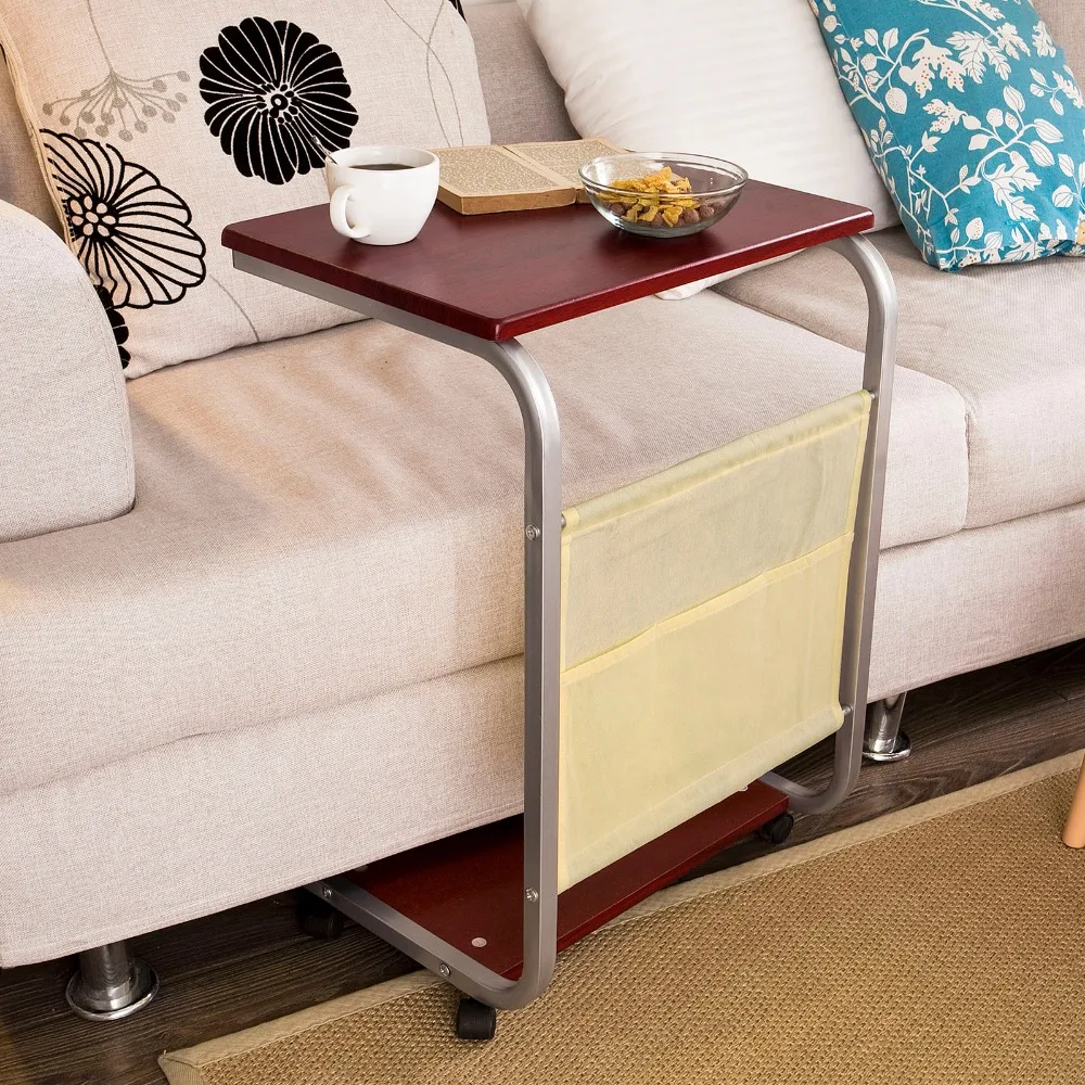 SoBuy Bed Sofa Side Table Tea Coffee end Table Health Care Laptop standing home office Furniture FBT21-BR