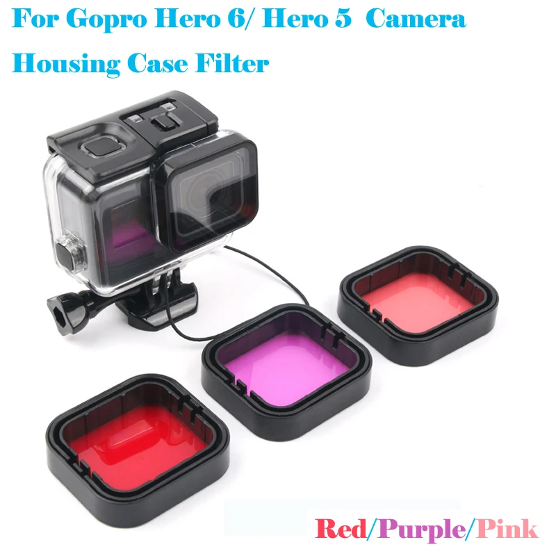 Аксессуары для подводного погружения GoPro Hero 7 5 6 Набор цветных УФ фильтров Go Pro HERO5