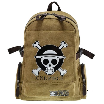 

Hot selling canvas famous cartoon ONE PIECE dollar price boys bag teenagers messenger school mochila backpack