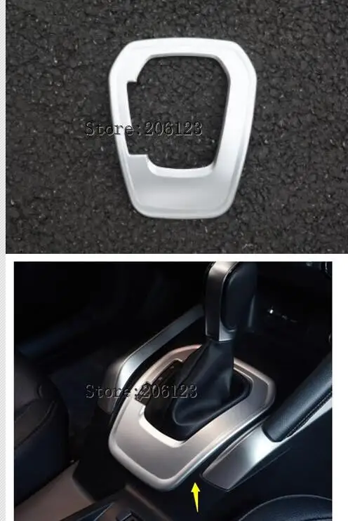 

For Renault Kadjar 2015 2016 2017 2018 on Car Gear Shifter Panel CoversAuto Accessories Decoration Trim Frame Chrome Car-Styling