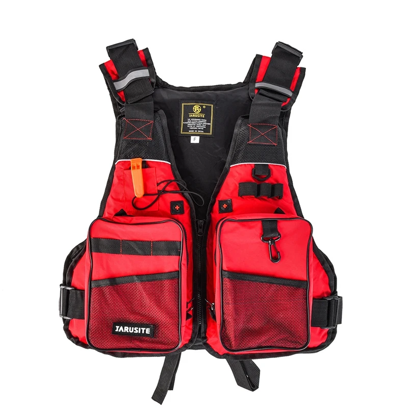 

Multi Pockets Fly Fishing Vest Pack Adjustable Size Fishing Jacket for Men and Women with Breathable Mesh