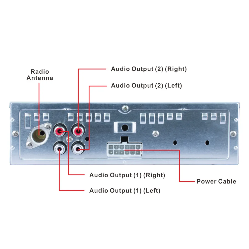 AZGIANT Bluetooth Car Audio Stereo FM Aux Input Receiver USB MP3 MMC WMA Car Radio Mp3 Player with BT Phone Remote Control