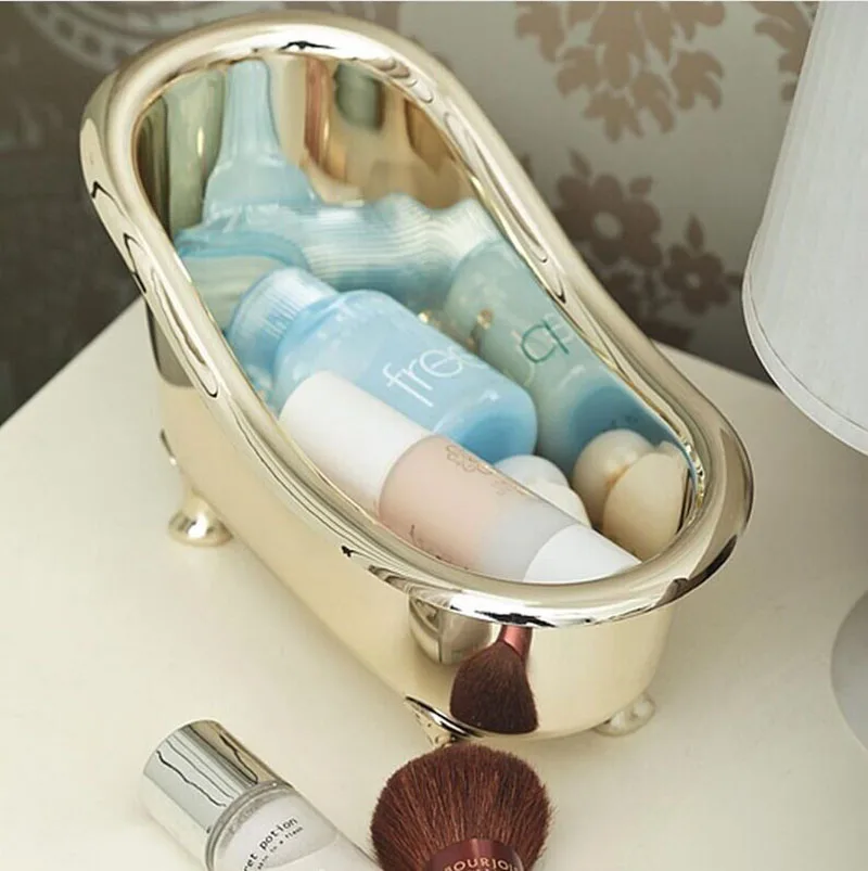 Soap Storage box Bathroom Accessories Mini Bathtub Storage Box Toothpaste Toothbrush Cosmetic Makeup Tool Storage box