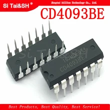10 шт. CD4093 CD4093BE HCF4093BE DIP CD4093BD с откидными крыльями и инвертором
