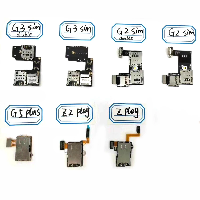 

Dual & Single Sim Card Flex Cable For Motorola MOTO G2 G3 G5 Plus Z Z2 Play Memory SD Card Reader Flex Replacement