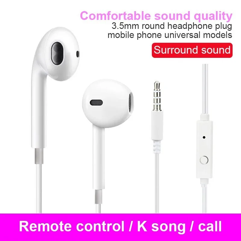 

Headphones Music Earbuds Stereo Gaming Earphone For Phone Xiaomi With Microphone Fone De Ouvido For IPhone 5s IPhone 6 Computer