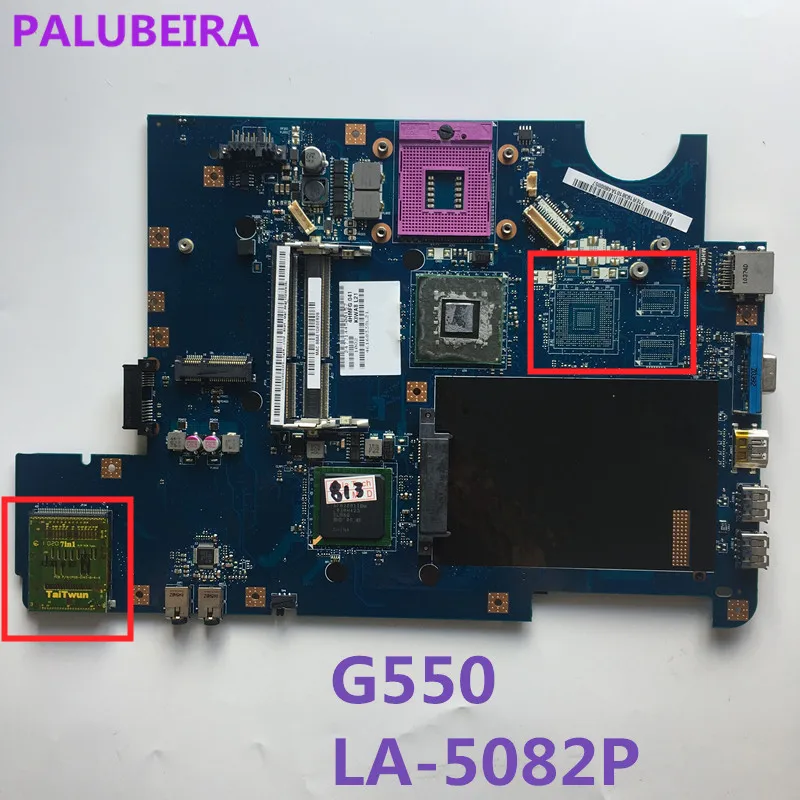 PALUBEIRA KIWA7 LA 5082P основная плата для Lenovo G550 Материнская ноутбука DDR3 с разъемом карт SD
