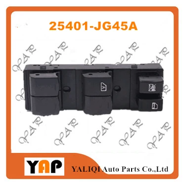Выключатель питания для окна FITNissan X-Trail T31 2.0L 2.5L передняя левая 25401-JG45A 25401-JG45B 2011-2014 |