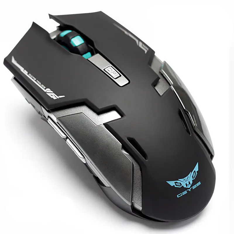 

Hongsund laptop wireless gaming mouse built-in rechargeable silent mute button computer mouse unlimited