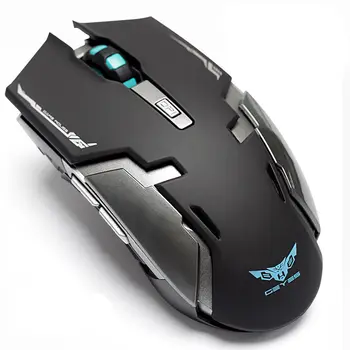 

Hongsund laptop wireless gaming mouse built-in rechargeable silent mute button computer mouse unlimited