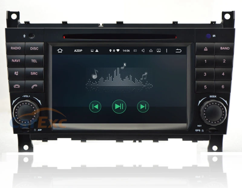 2G ram Android 9,0 OS автомобильный Радио навигатор с GPS, DVD система для Mercedes Benz C Class W203 C200 C230 C240 C320 C350 CLK головное устройство