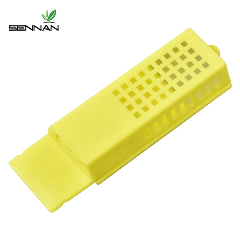 

Sennan 4 Pcs New Bee Cages Beekeeping Transport Cages Lengthened Yellow Prisoners Wang Cage Bee Tools