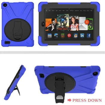 

For Kindle Fire 7 Case 2017 Kids Baby Safe Armor Shockproof Heavy Duty Silicone Hard Case Cover For Amazon Kindle Fire 7 Inch